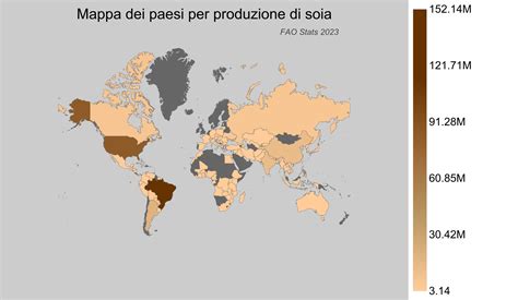 Produzione Globale di Cacao per Paese