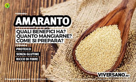 Proprietà nutrizionali amaranto