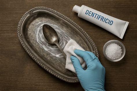 Pulizia con dentifricio