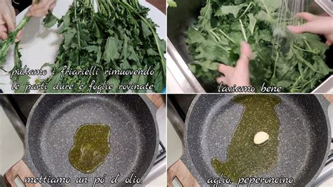 Pulizia dei friarielli