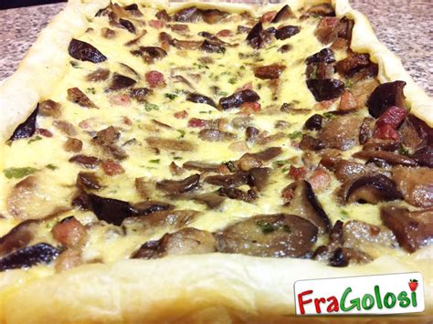 Quiche Funghi e Pancetta