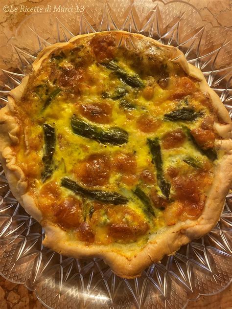 Quiche agli asparagi e piselli