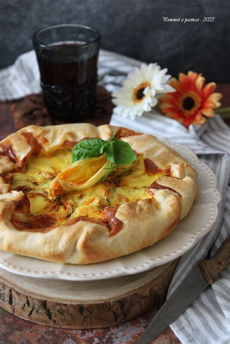 Quiche ai Fiori di Zucca e Basilico