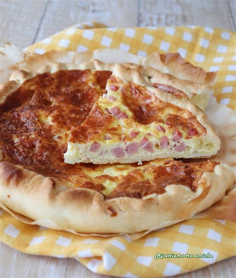 Quiche con Prosciutto Cotto e Mozzarella