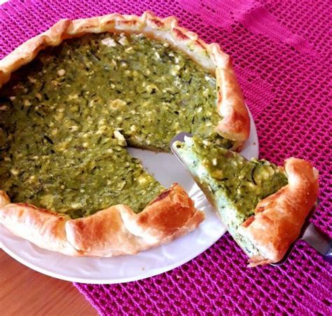 Quiche con pesto e zucchine