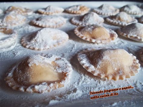 Ravioli pronti per essere serviti