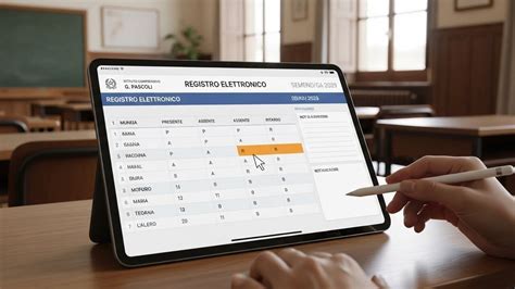 Registro elettronico su tablet