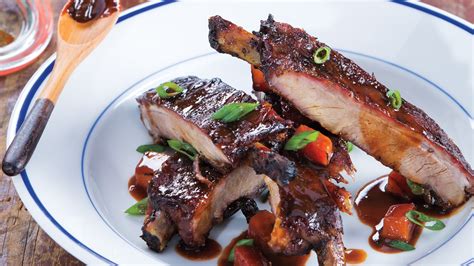 Ribs with BBQ sauce