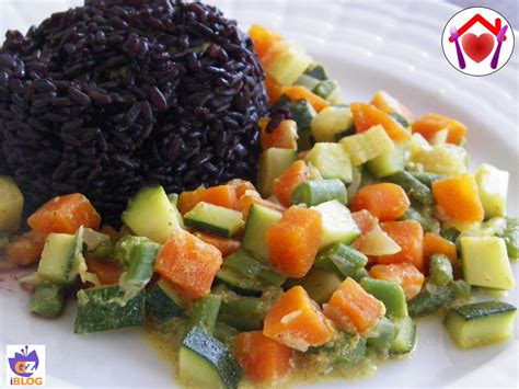 Riso Venere con Verdure