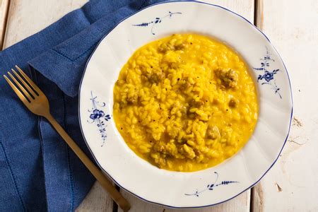 Risotto Salsiccia, Piselli e Zafferano