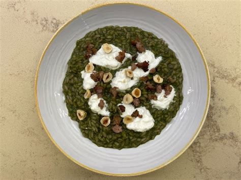 Risotto cavolo nero stracciatella