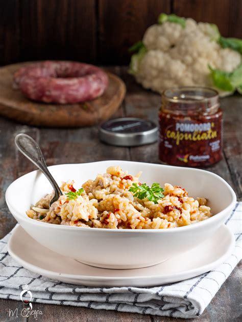 Risotto con cavolfiore e salsiccia