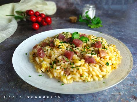 Risotto con salame fresco