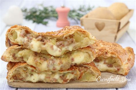 Rustico con Salsiccia, Funghi, Patate e Robiola