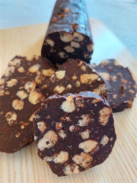 Salame al cioccolato al mascarpone pronto