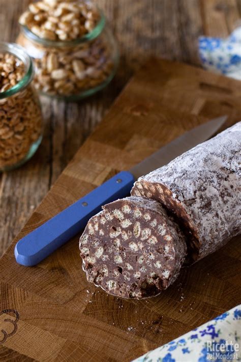 Salame di Riso Soffiato al Cioccolato
