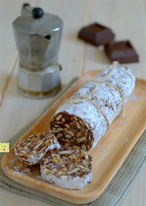 Salame di cioccolato al caffè