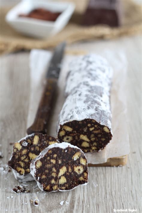 Salame di cioccolato senza glutine