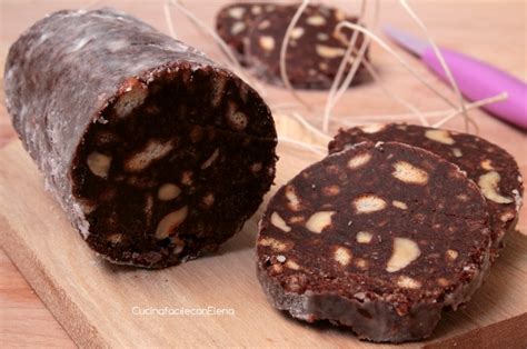 Salame di cioccolato senza uova