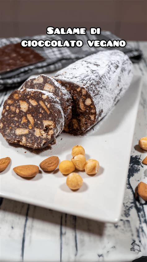Salame di cioccolato vegano