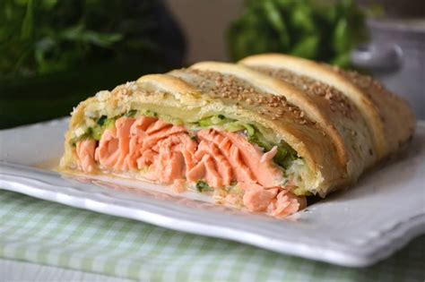 Salmone in Crosta con Zucchine