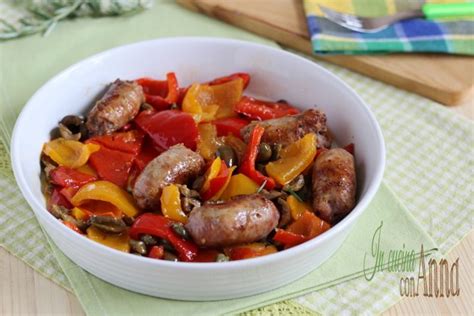 Salsiccia e Peperoni al Forno