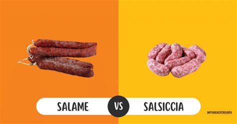 Salsiccia e salame a confronto