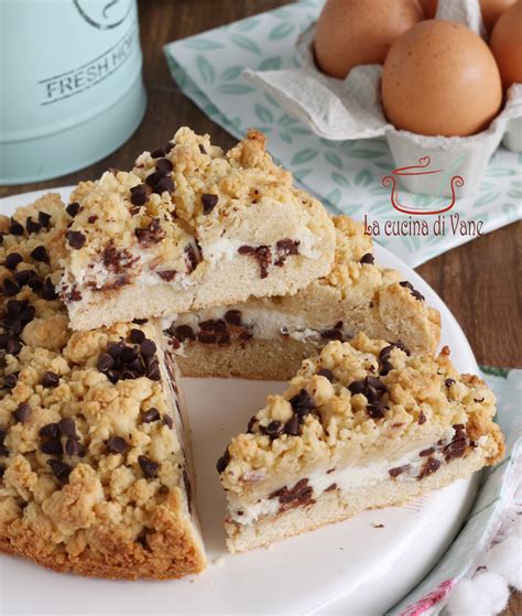 Sbriciolata con Ricotta e Gocce di Cioccolato