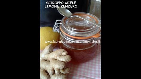 Sciroppo di zenzero, limone e miele