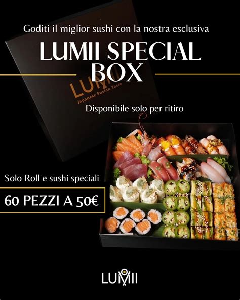 Selezione di sushi a Lumii