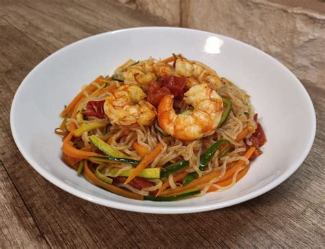 Shirataki con Gamberi e Crema di Anacardi