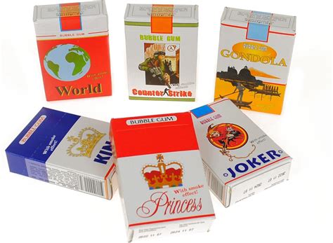 Sigarette in gomma con effetto fumo