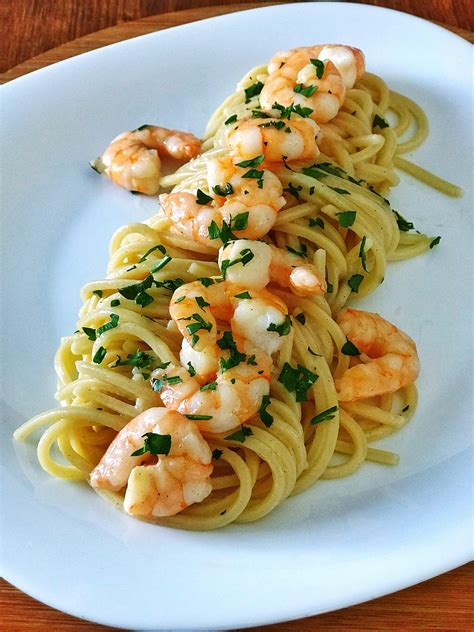 Spaghetti Aglio e Olio con Gamberi