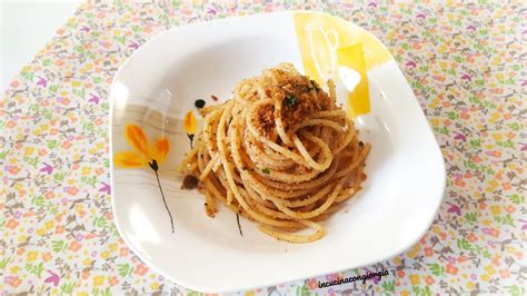 Spaghetti Alici, Noci e Pangrattato