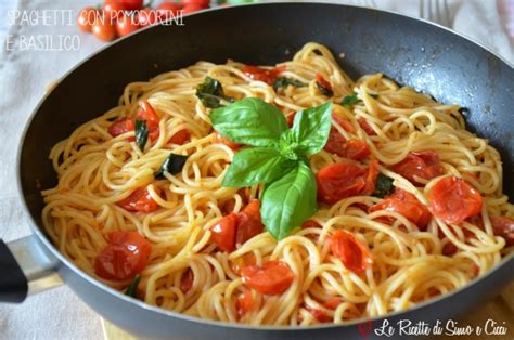 Spaghetti Pomodorini Freschi e Basilico