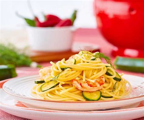 Spaghetti ai Gamberi e Zucchine