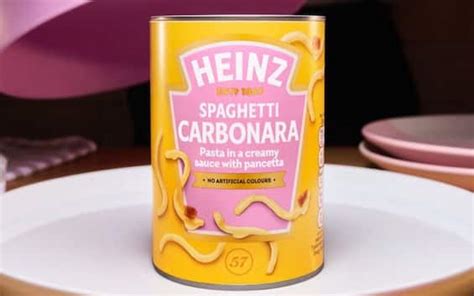 Spaghetti alla carbonara in lattina di Heinz