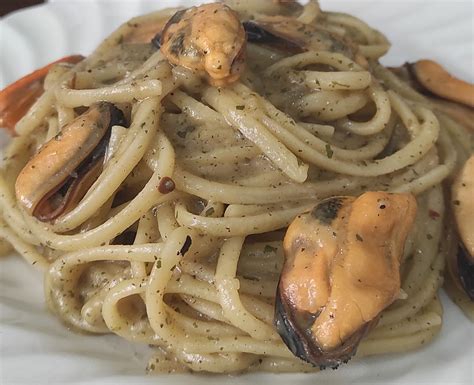 Spaghetti cacio e cozze