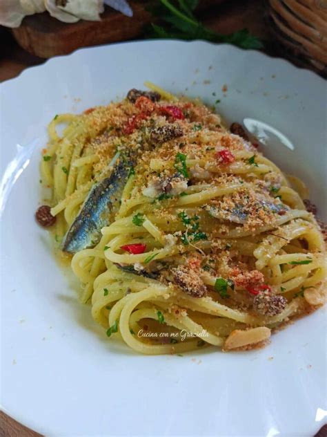Spaghetti con Alici Marinate