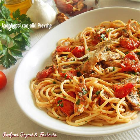 Spaghetti con Alici e Pomodorini
