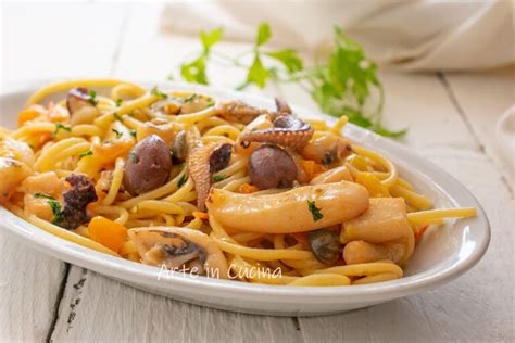 Spaghetti con Seppie e Pomodorini
