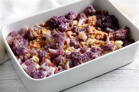 Spaghetti con cavolfiore viola