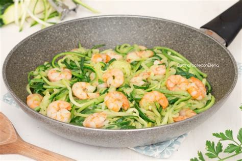 Spaghetti di Zucchine con Gamberetti