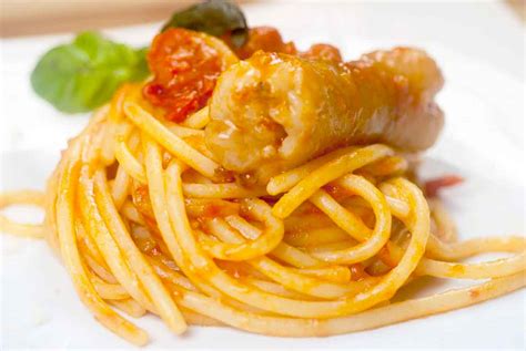 Spaghettoni con ventricelli di stoccafisso
