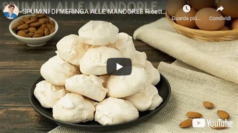 Spumini di meringa con mandorle