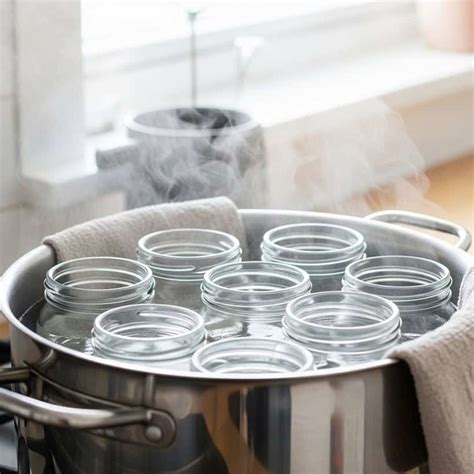 Sterilizzazione dei vasetti di vetro