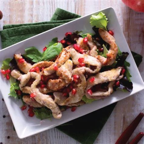 Strisce di Pollo alla Melagrana