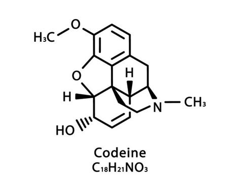 Struttura chimica della codeina