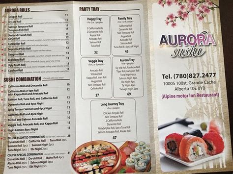 Sushi Aurora Menu