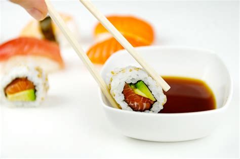 Sushi e salsa di soia